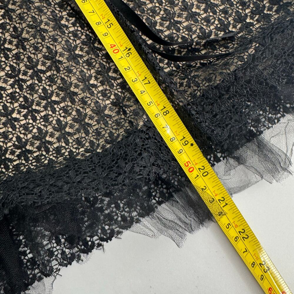 Ruby Rox Black Floral Lace Mini Skirt New Size 11 Whimsey goth Coquette - Picture 6 of 7